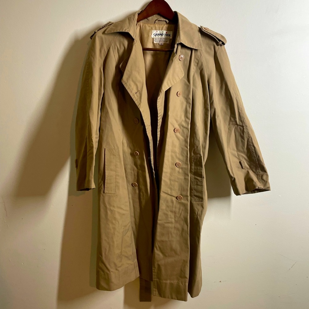 Grand Tier Tan Trench Coat